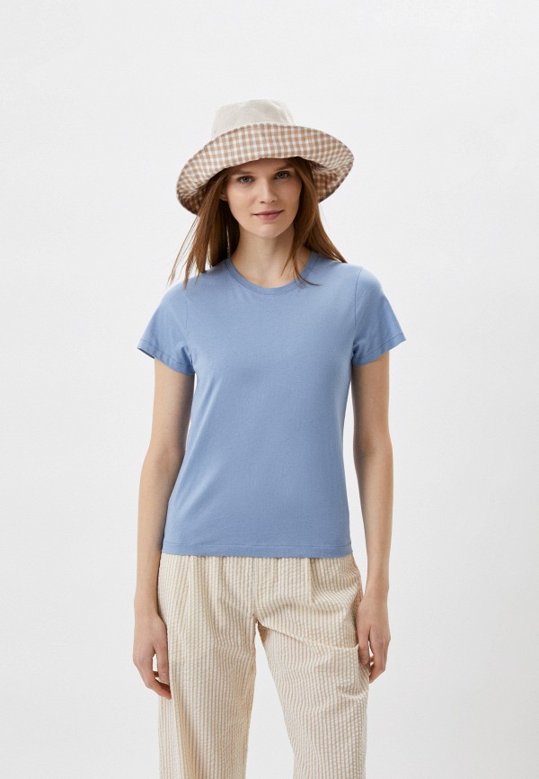

Футболка UNIQLO, Голубой, из хлопка SUPIMA