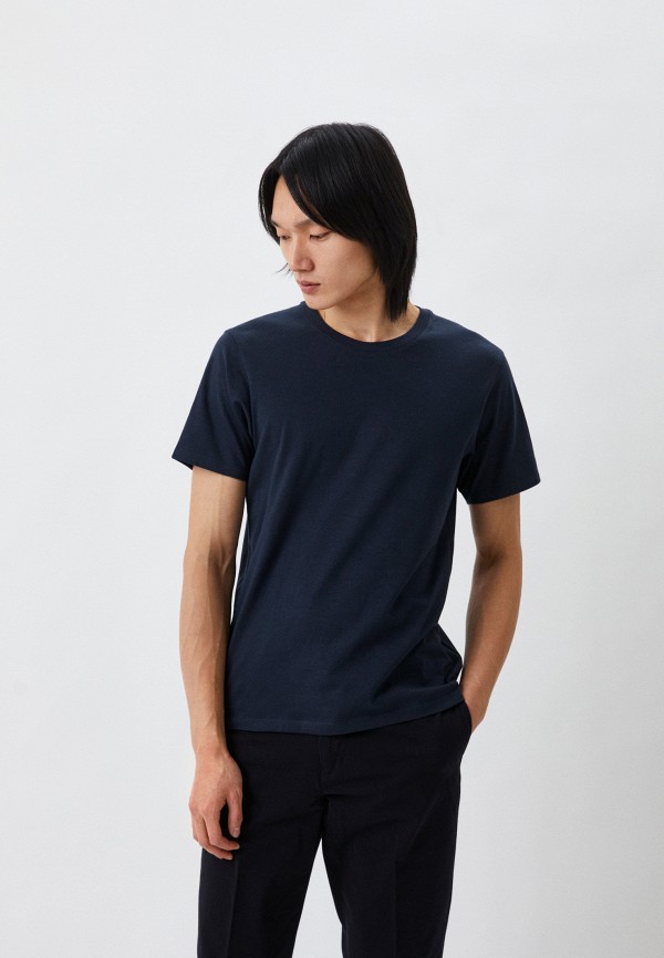 

Футболка UNIQLO, Синий, из хлопка SUPIMA