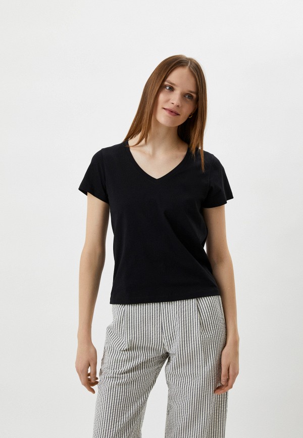 

Футболка UNIQLO, Черный, из хлопка SUPIMA