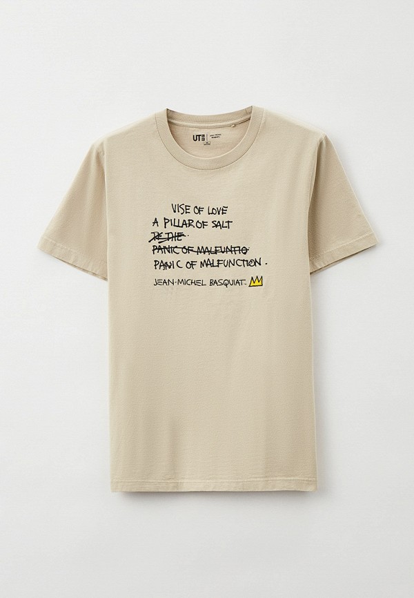 

Футболка UNIQLO, Бежевый, UT Basquiat