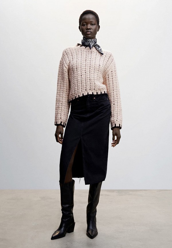 Джемпер Mango розовый, размер 48, фото 2