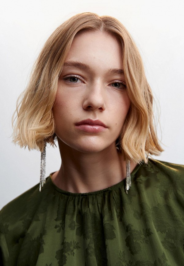 Платье Mango зеленый, размер 44, фото 4