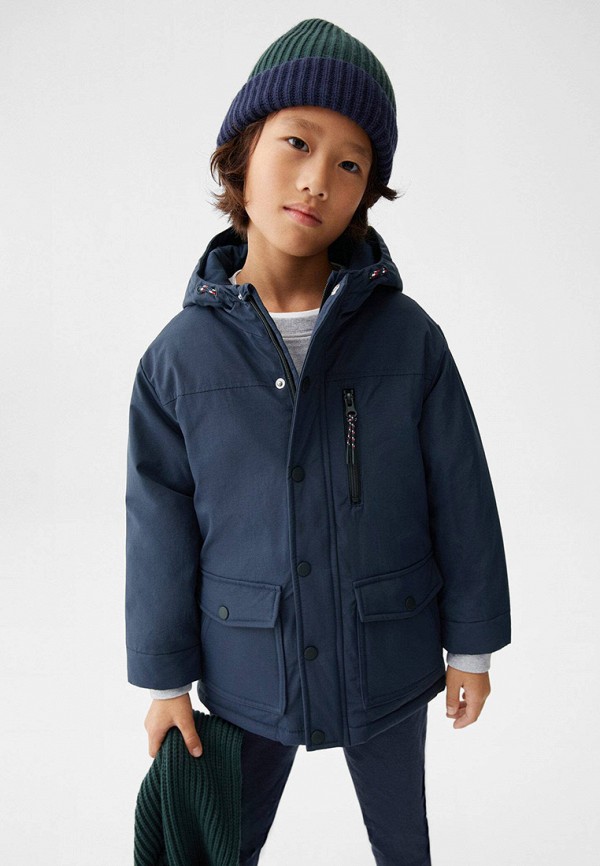 Куртка для мальчика утепленная Mango Kids 47000451 Фото 3