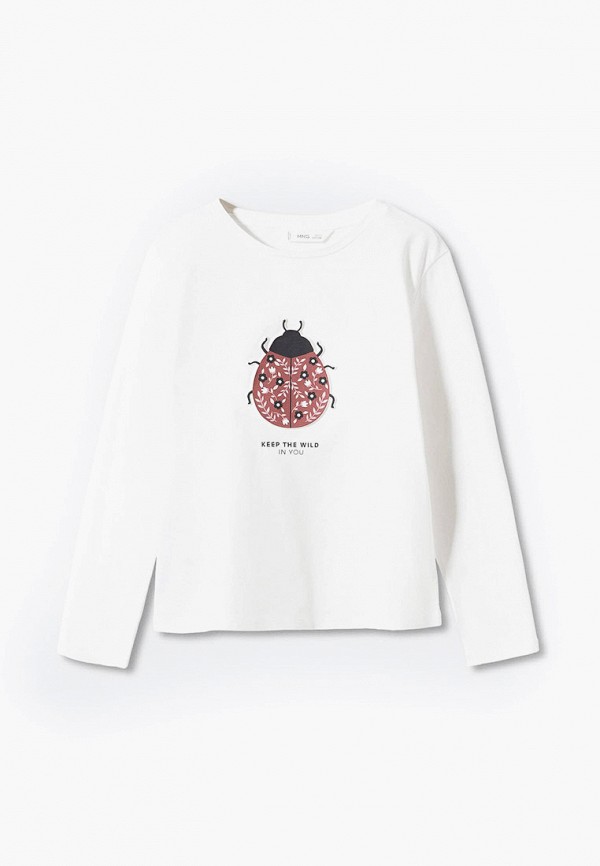 

Лонгслив Mango Kids, Белый, LADYBUG