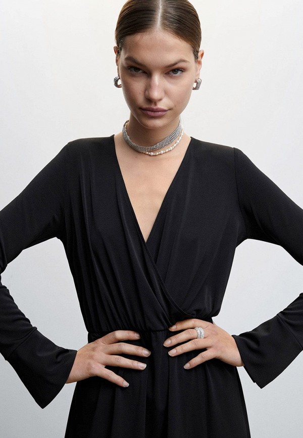 Платье Mango черный, размер 40, фото 4