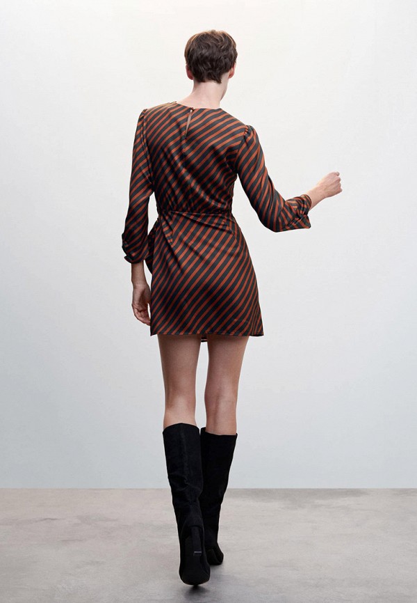 Платье Mango коричневый, размер 48, фото 3