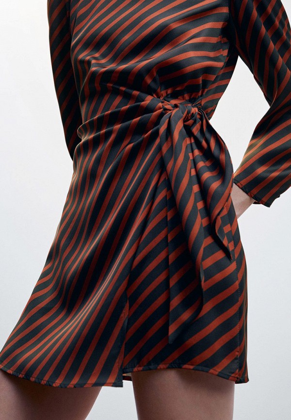 Платье Mango коричневый, размер 48, фото 4