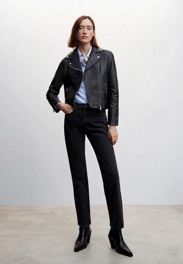 фото Куртка кожаная mango