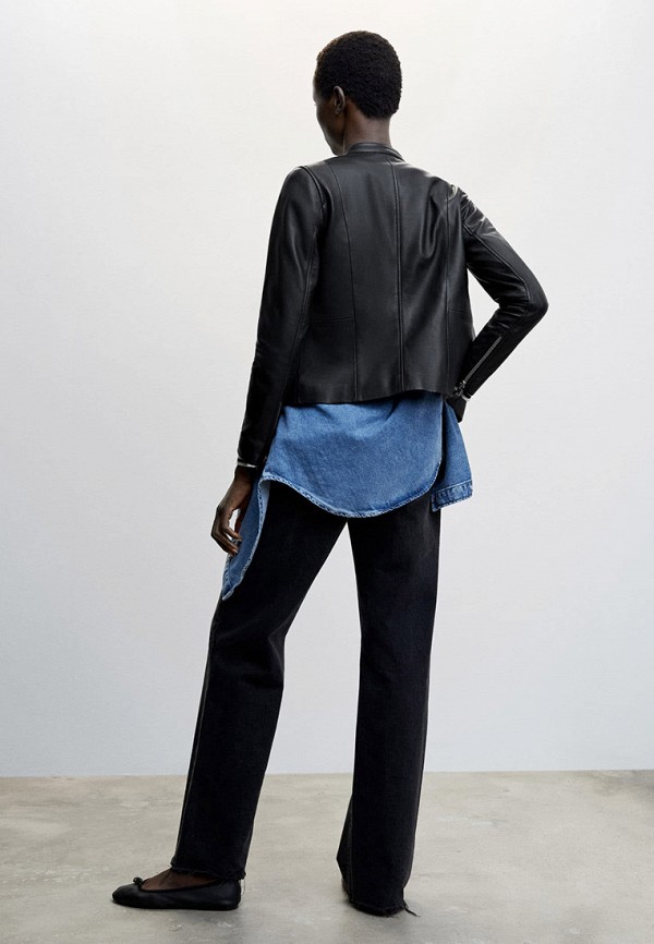 фото Куртка кожаная mango