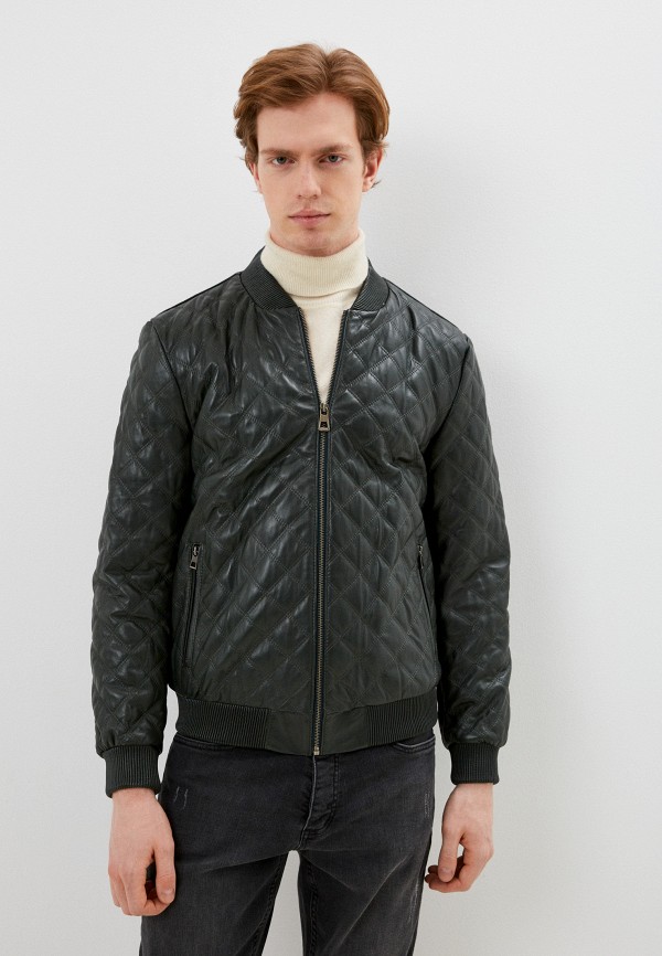 

Куртка кожаная Basics & More, Зеленый