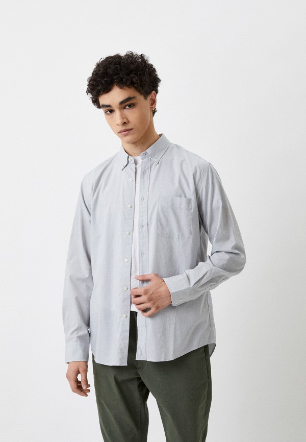 

Рубашка UNIQLO, Серый, из экстратонкого хлопка