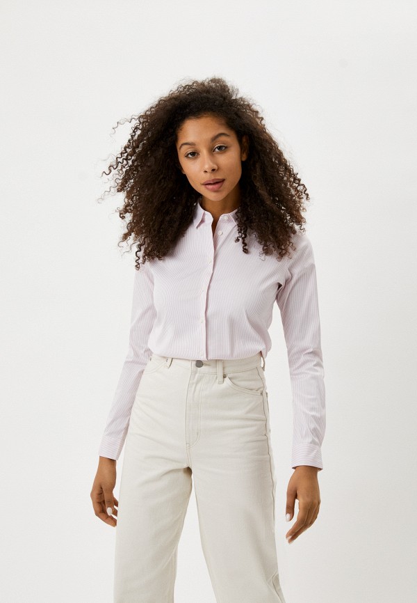 

Рубашка UNIQLO, Розовый, из хлопка SUPIMA