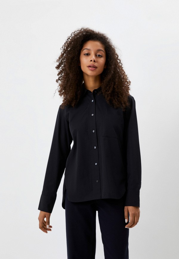 

Рубашка UNIQLO, Черный, из хлопка SUPIMA +J
