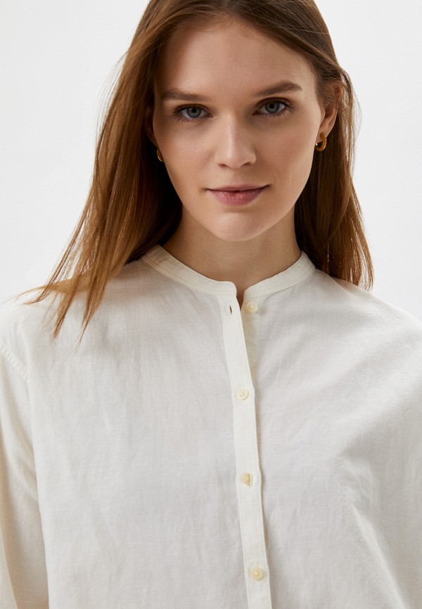 Блуза UNIQLO бежевый, размер 48, фото 5