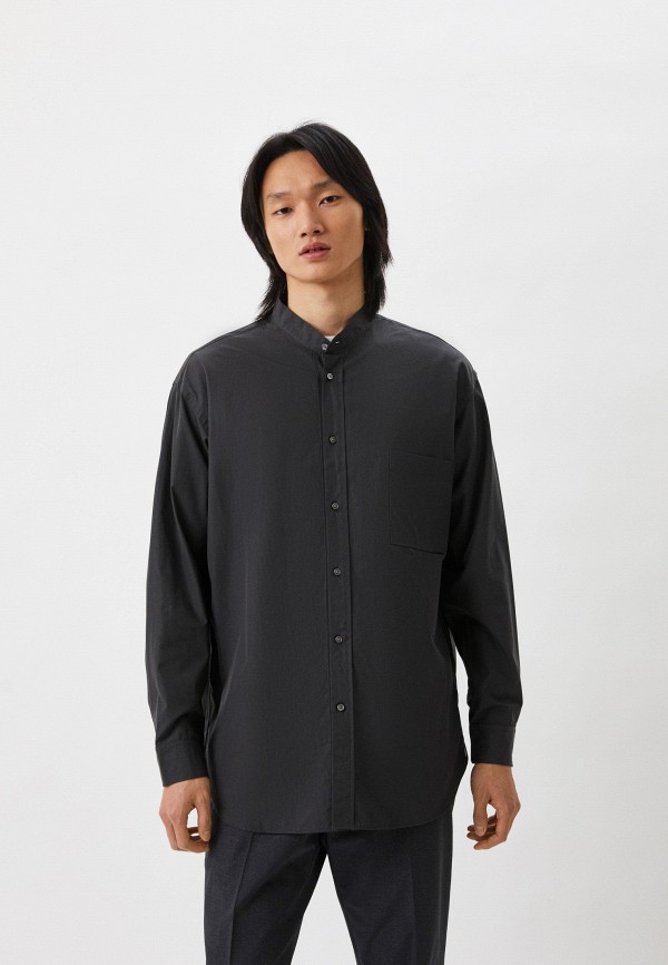 

Рубашка UNIQLO, Серый, из хлопка SUPIMA +J