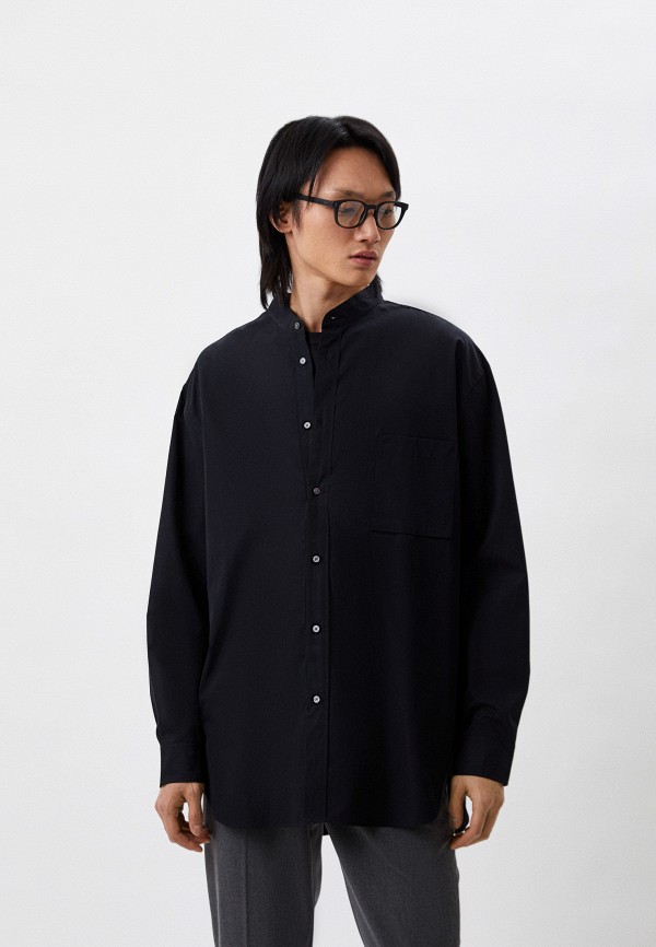 

Рубашка UNIQLO, Черный, из хлопка SUPIMA +J