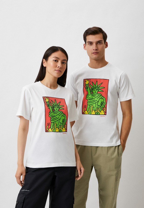 

Футболка UNIQLO, Бежевый, UT Keith Haring