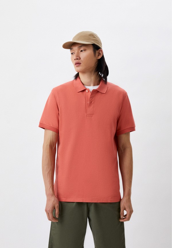 

Поло UNIQLO, Коралловый, из ткани пике DRY