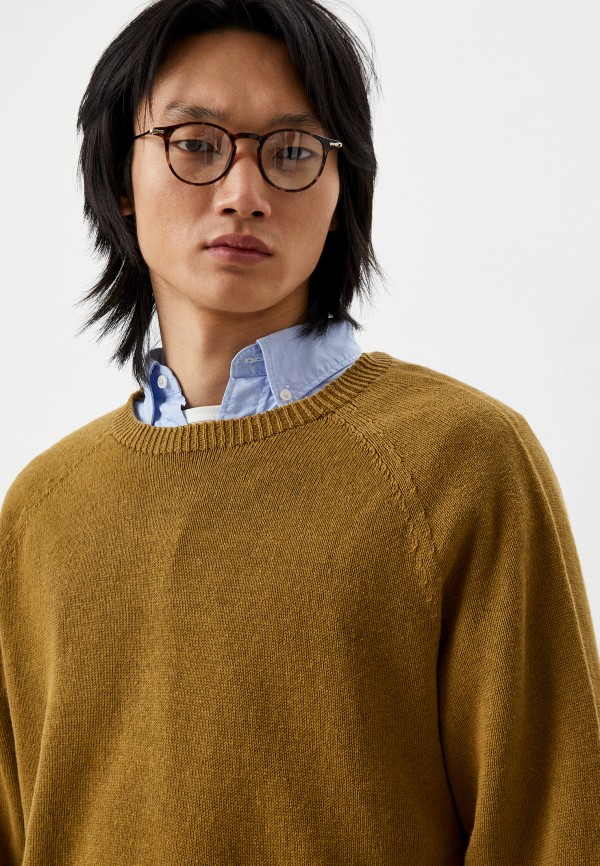 Джемпер UNIQLO хаки, размер 54, фото 4