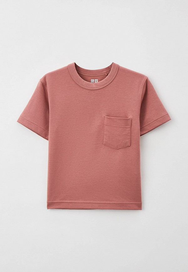 

Футболка UNIQLO, Розовый, Uniqlo U AIRism с хлопком