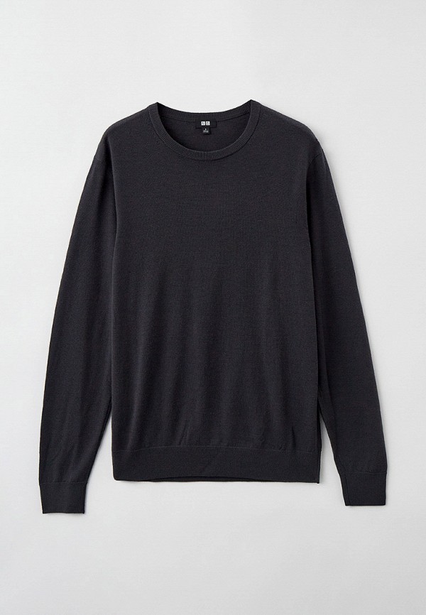 

Джемпер UNIQLO, Серый, из экстратонкой мериносовой шерсти