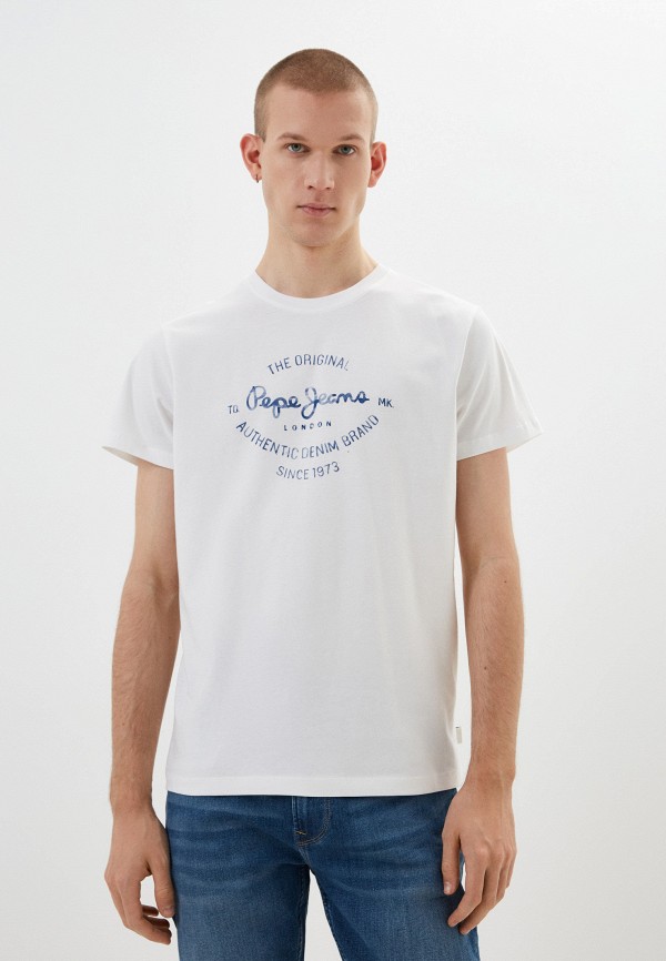 

Футболка Pepe Jeans, Белый, RIGLEY