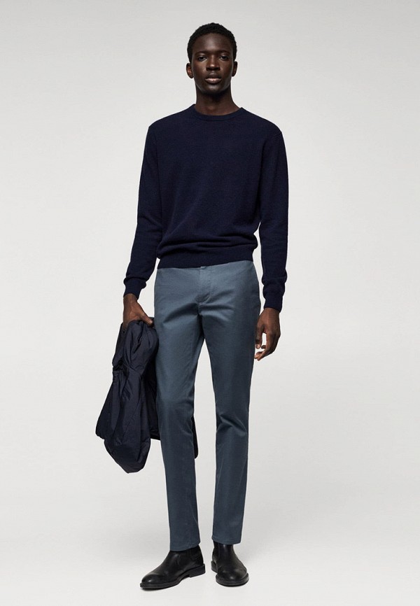 Брюки Mango Man синий, размер 44, фото 2