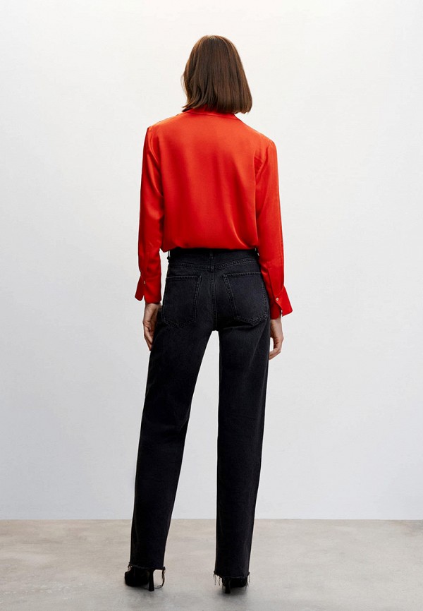 Блуза Mango оранжевый, размер 44, фото 3