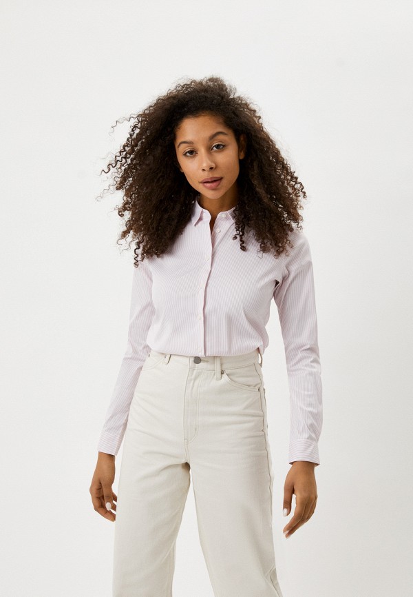 

Рубашка UNIQLO, Розовый, из хлопка SUPIMA