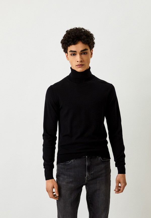 

Водолазка UNIQLO, Черный, из экстратонкой мериносовой шерсти