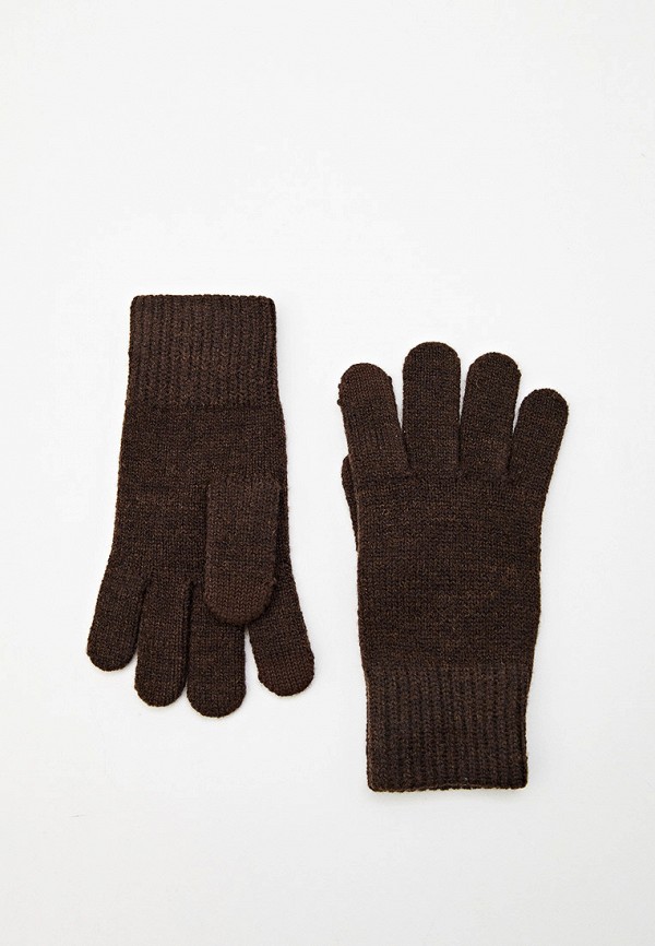

Перчатки UNIQLO, Коричневый, вязаные HEATTECH