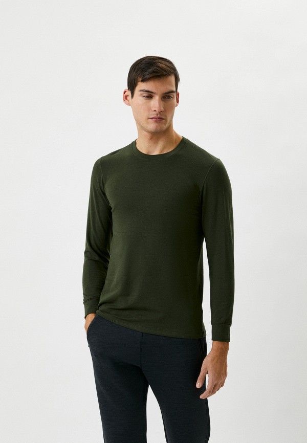

Лонгслив UNIQLO, Зеленый, HEATTECH С ХЛОПКОМ