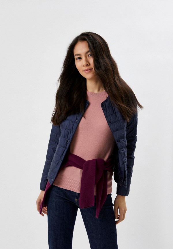 

Пуховик UNIQLO, Синий, ультралегкий компактный