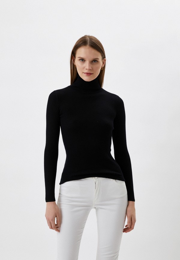 

Водолазка UNIQLO, Черный, из экстратонкой мериносовой шерсти