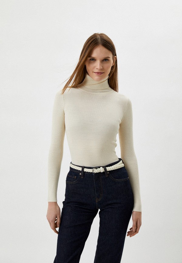 

Водолазка UNIQLO, Бежевый, из экстратонкой мериносовой шерсти