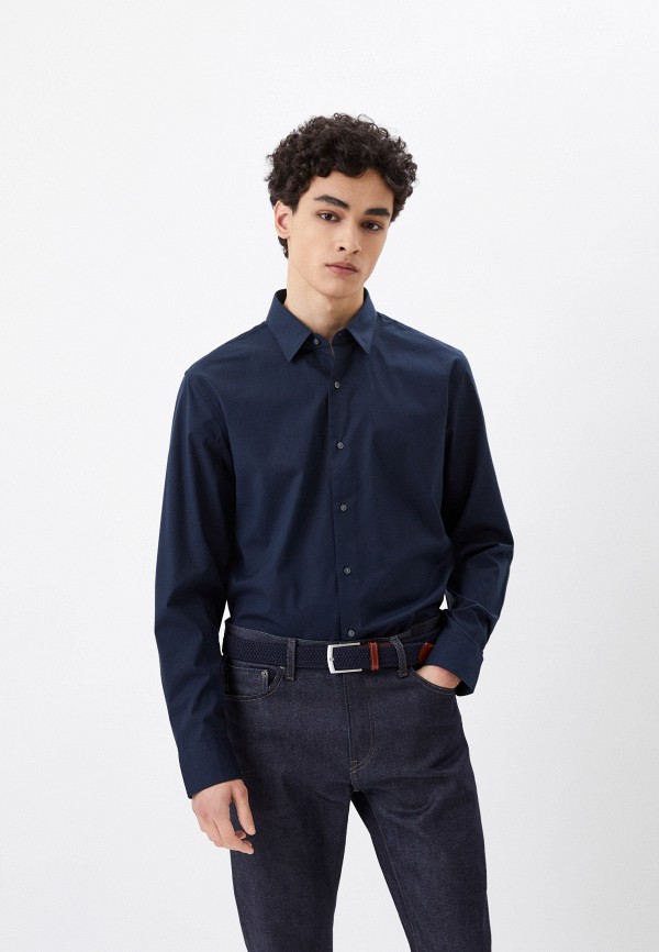 

Рубашка UNIQLO, Синий, EASY CARE