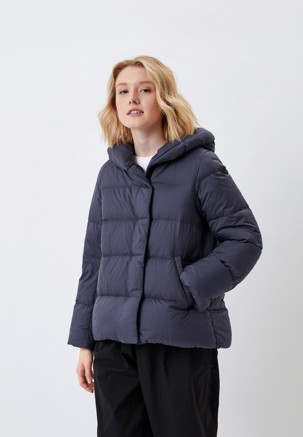 

Пуховик UNIQLO, Серый, ультралегкий дутый с капюшоном
