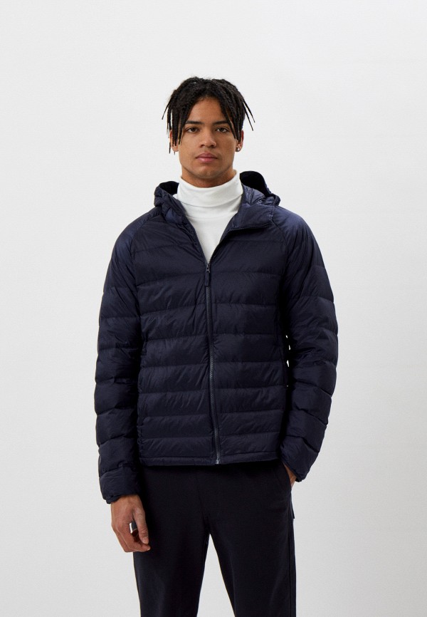 

Пуховик UNIQLO, Синий, ультралегкий с капюшоном, 3D-крой