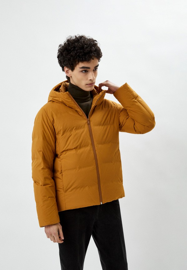 

Пуховик UNIQLO, Коричневый, бесшовный, 3D-крой