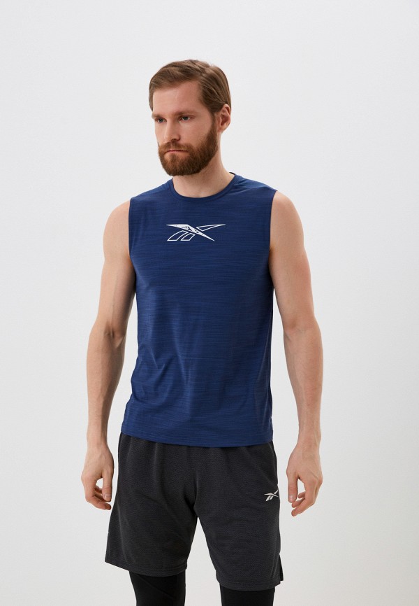Мужская голубая футболка Reebok
