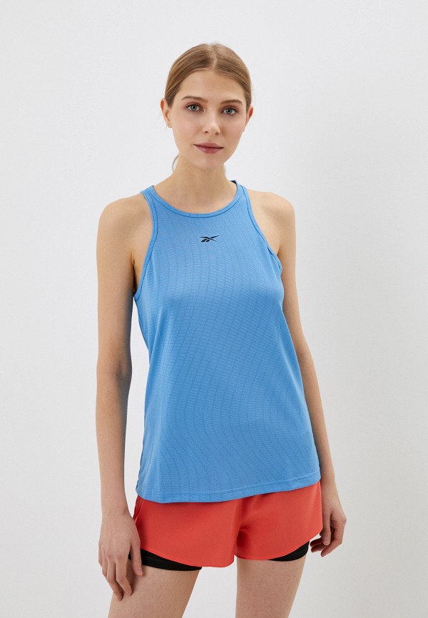 

Майка спортивная Reebok, Голубой, United By Fitness Perforated Tank Top
