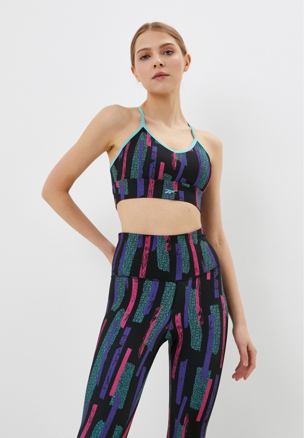 

Топ спортивный Reebok, Разноцветный, MYT AOP BRA