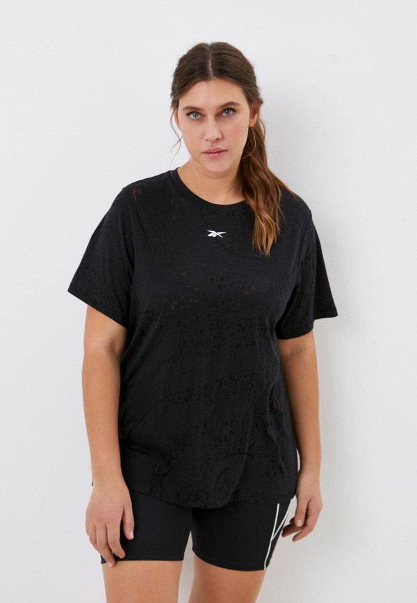 

Футболка спортивная Reebok, Черный, TS BURNOUT TEE IN