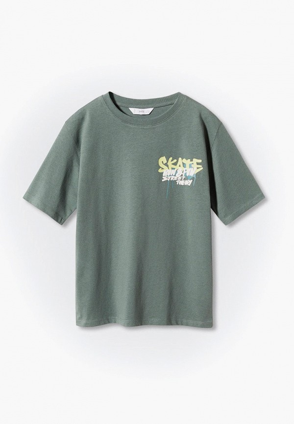 

Футболка Mango Kids, Зеленый, SKATE