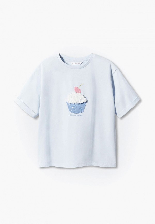 

Футболка Mango Kids, Голубой, CUPCAKE