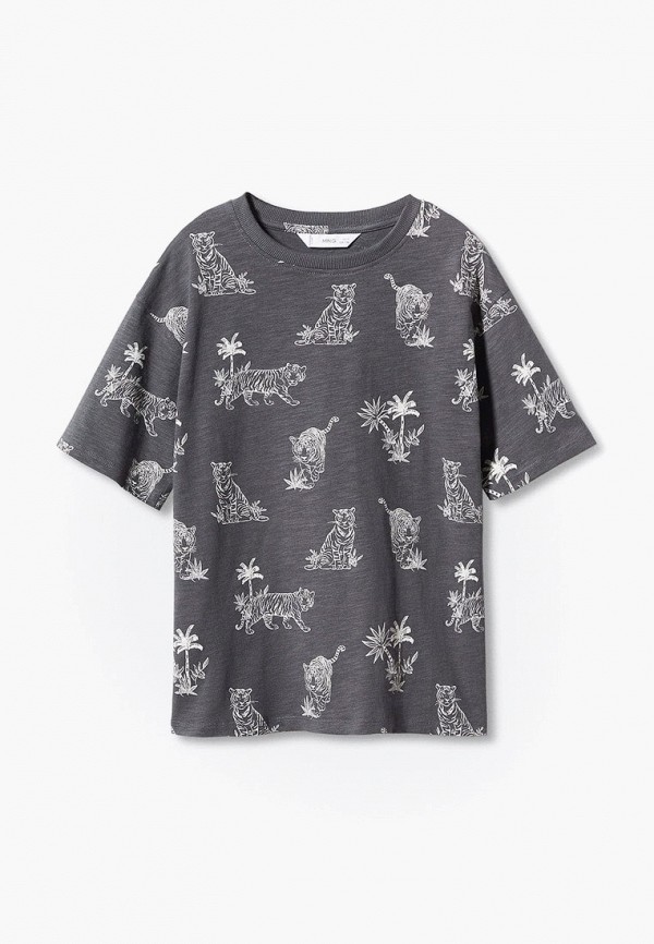 

Футболка Mango Kids, Серый, SAFARI