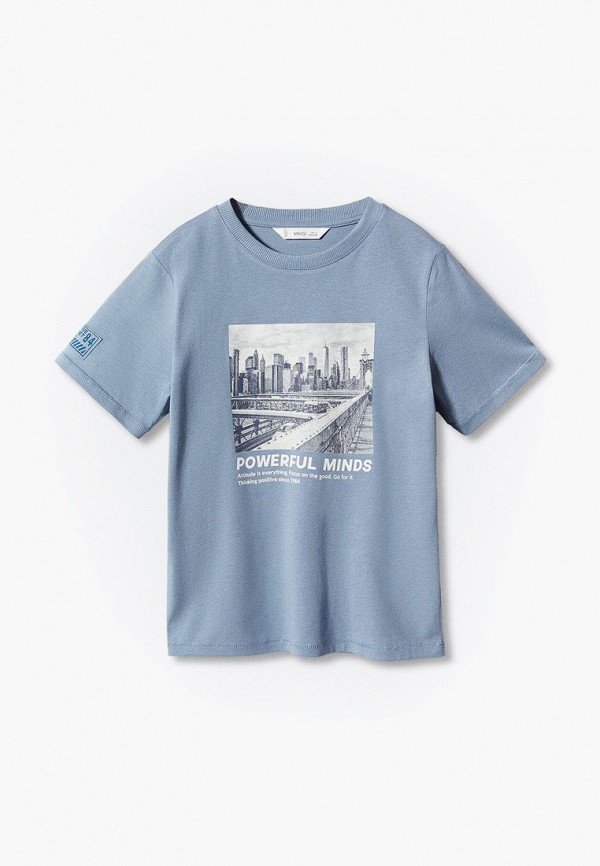 

Футболка Mango Kids, Голубой, URBAN