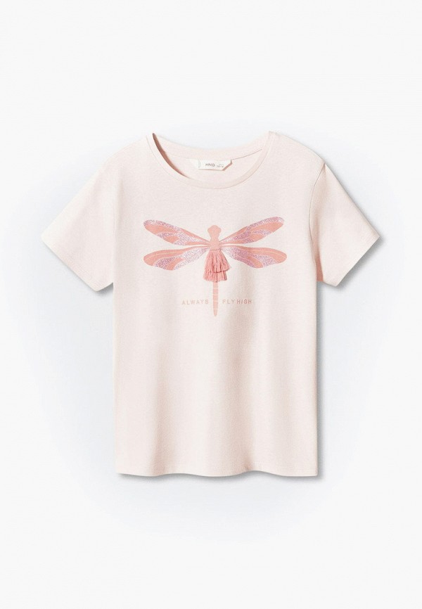 

Футболка Mango Kids, Розовый, LIBELUMC