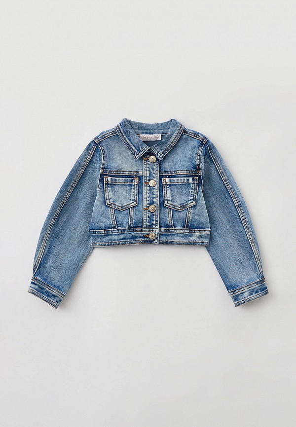 Куртка для девочки джинсовая Monnalisa 79A101 1051