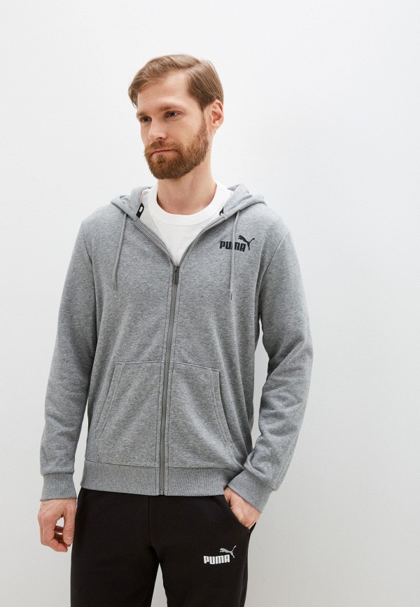 

Толстовка PUMA, Серый, ESS Small Logo FZ Hoodie TR Medium Gray